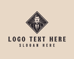 Professional Male Businessman logo design