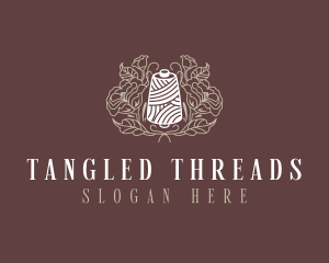 Sewing Floral Thread logo design