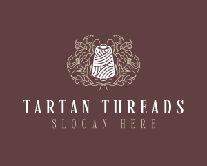 Sewing Floral Thread logo design