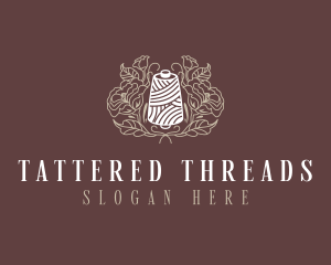 Sewing Floral Thread logo design