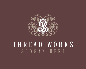 Sewing Floral Thread logo design