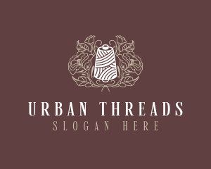 Sewing Floral Thread logo design