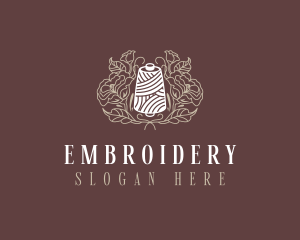 Sewing Floral Thread logo design