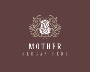 Knitter - Sewing Floral Thread logo design