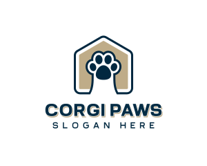 Animal Shelter Paw logo design