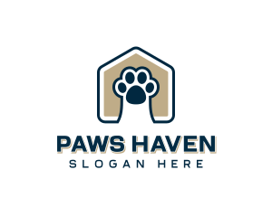 Animal Shelter Paw logo design