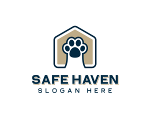 Animal Shelter Paw logo design