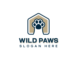 Animal Shelter Paw logo design