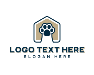 Pet Grooming - Animal Shelter Paw logo design