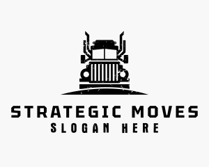 Trailer Truck Cargo logo design