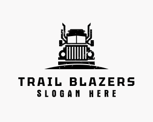 Trailer Truck Cargo logo design