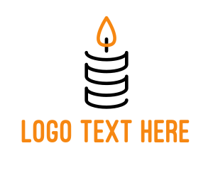 Burning - Candlelight Decoration Spa logo design