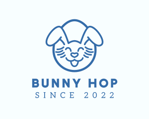 Easter Egg Bunny Rabbit logo design