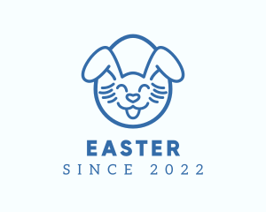 Easter Egg Bunny Rabbit logo design