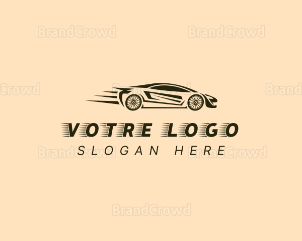 Auto Race Car Logo