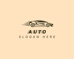 Auto Race Car logo design
