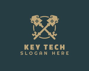 Gold Key House logo design