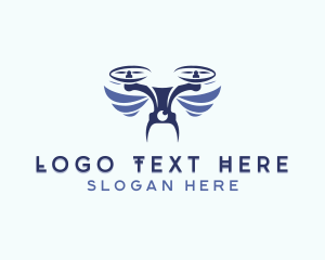 Wings - Aerial Wings Drone Photography logo design