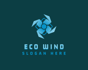 Ventilation Wind Fan logo design