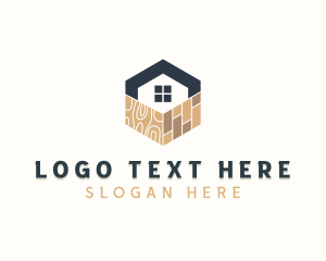 Wood Pavement Tile Flooring Logo