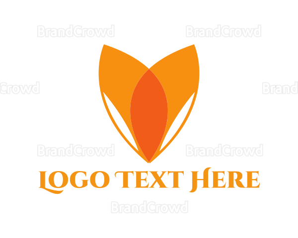 Orange Flower Lotus Logo