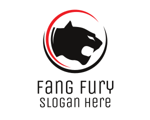 Fangs - Big Cat Circle logo design