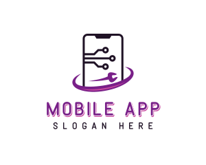 Developer Mobile Phone logo design