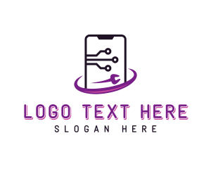 Tech - Developer Mobile Phone logo design