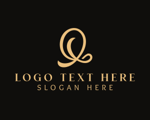 Fashion Designer - Fashion Styling Ribbon Letter Q logo design