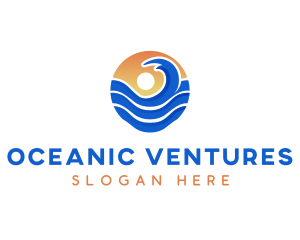 Sun Wave Resort logo design