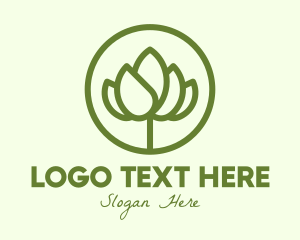 Plant - Elegant Flower Bud logo design