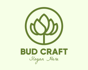 Elegant Flower Bud logo design