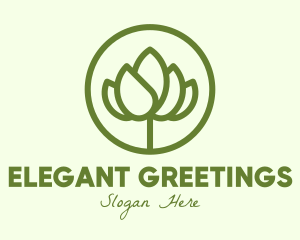 Elegant Flower Bud logo design