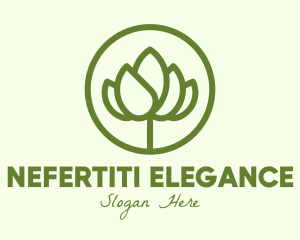 Elegant Flower Bud logo design