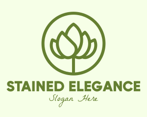 Elegant Flower Bud logo design