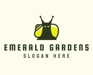 Garden Nature Snail logo design