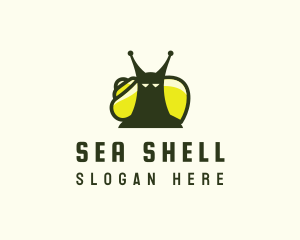 Garden Nature Snail logo design