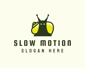 Slug - Garden Nature Snail logo design