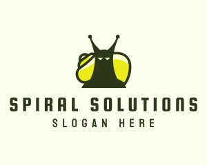 Garden Nature Snail logo design