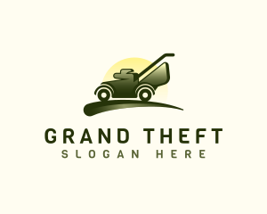 Maintenance - Lawn Mower Grass Trimmer logo design