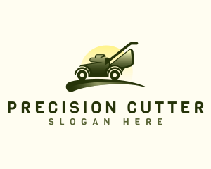 Lawn Mower Grass Trimmer logo design