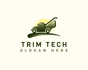 Trimmer - Lawn Mower Grass Trimmer logo design