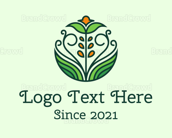 Natural Flower Garden Logo