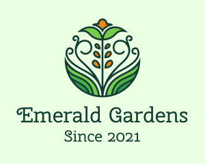 Natural Flower Garden logo design