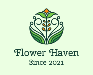 Natural Flower Garden logo design