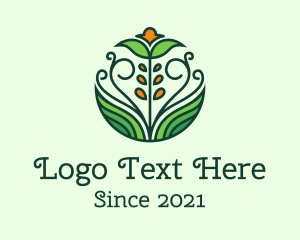Sustainable - Natural Flower Garden logo design