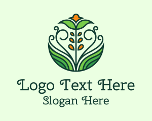 Natural Flower Garden Logo