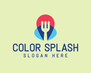 Colorful Fork Restaurant  logo design