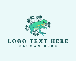 Conservation - Flower Nature Frog logo design