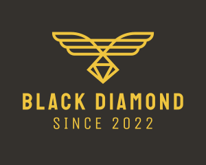 Jewelry Diamond Bird logo design